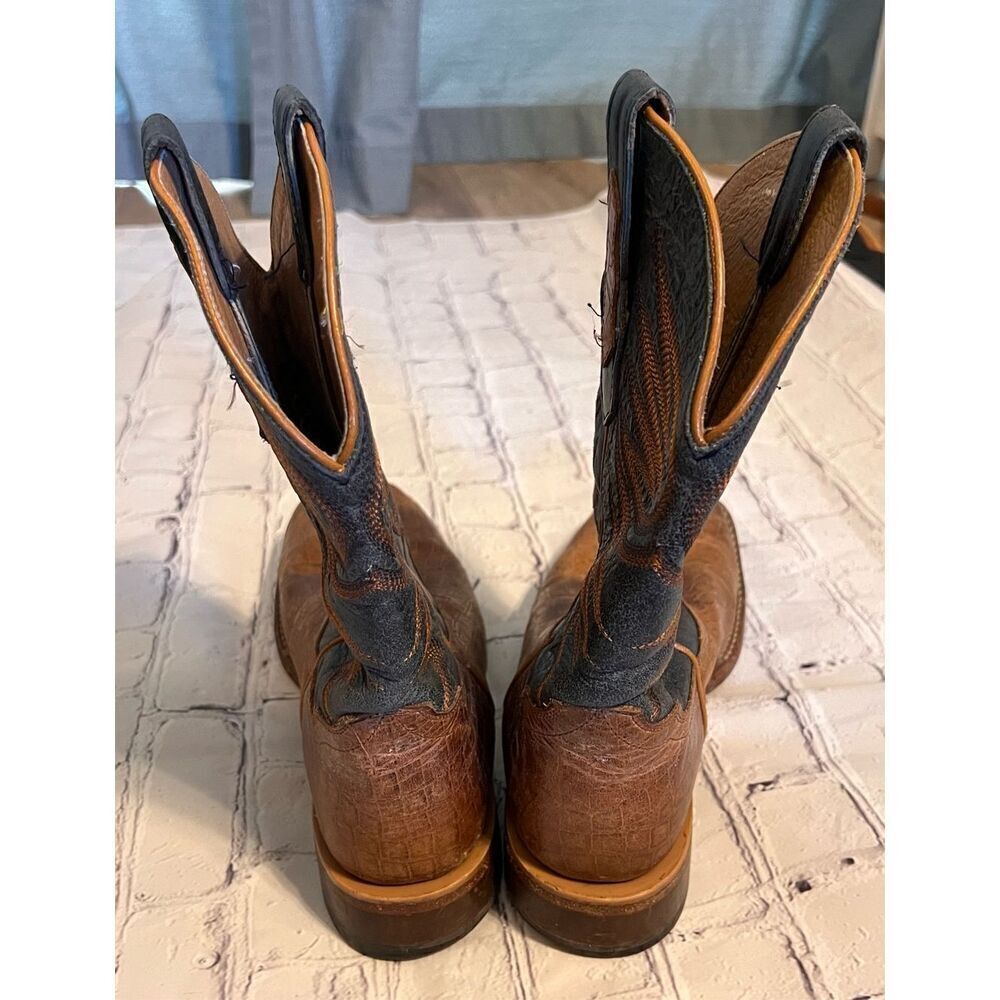 Cody James Size 9D Two Tone Brown Western Boots Cowbo Rodeo Ranch Farm Workwear - Picture 13 of 16